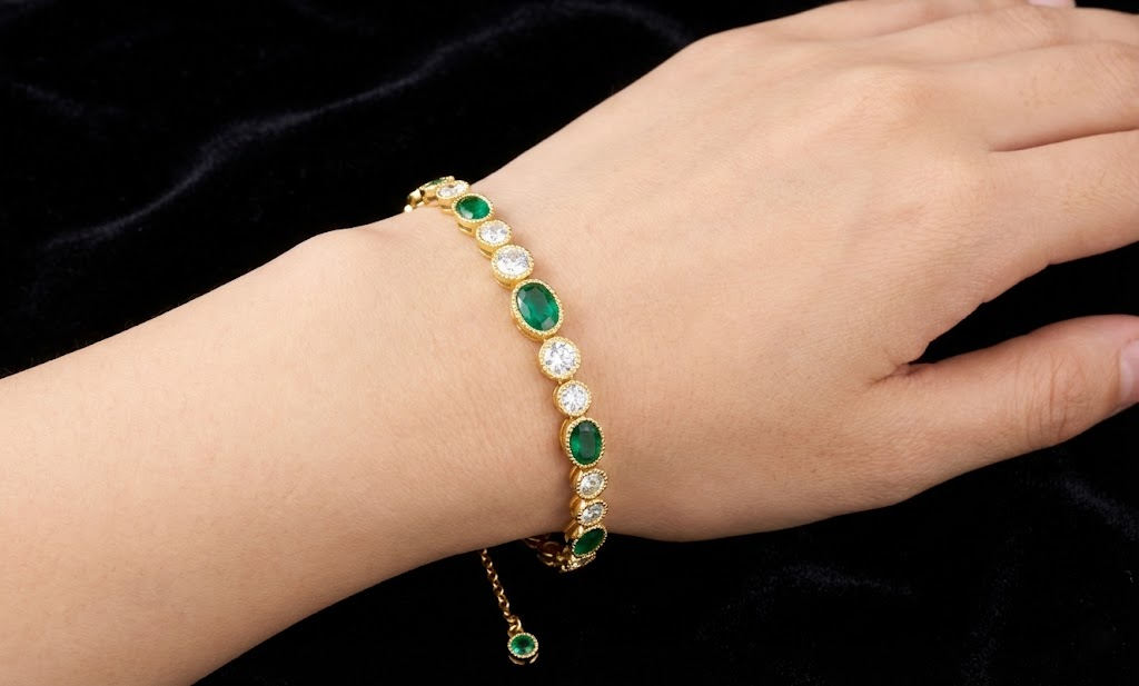 Brățară Argint 925. Placat cu auriu. 4mm. Legătură.